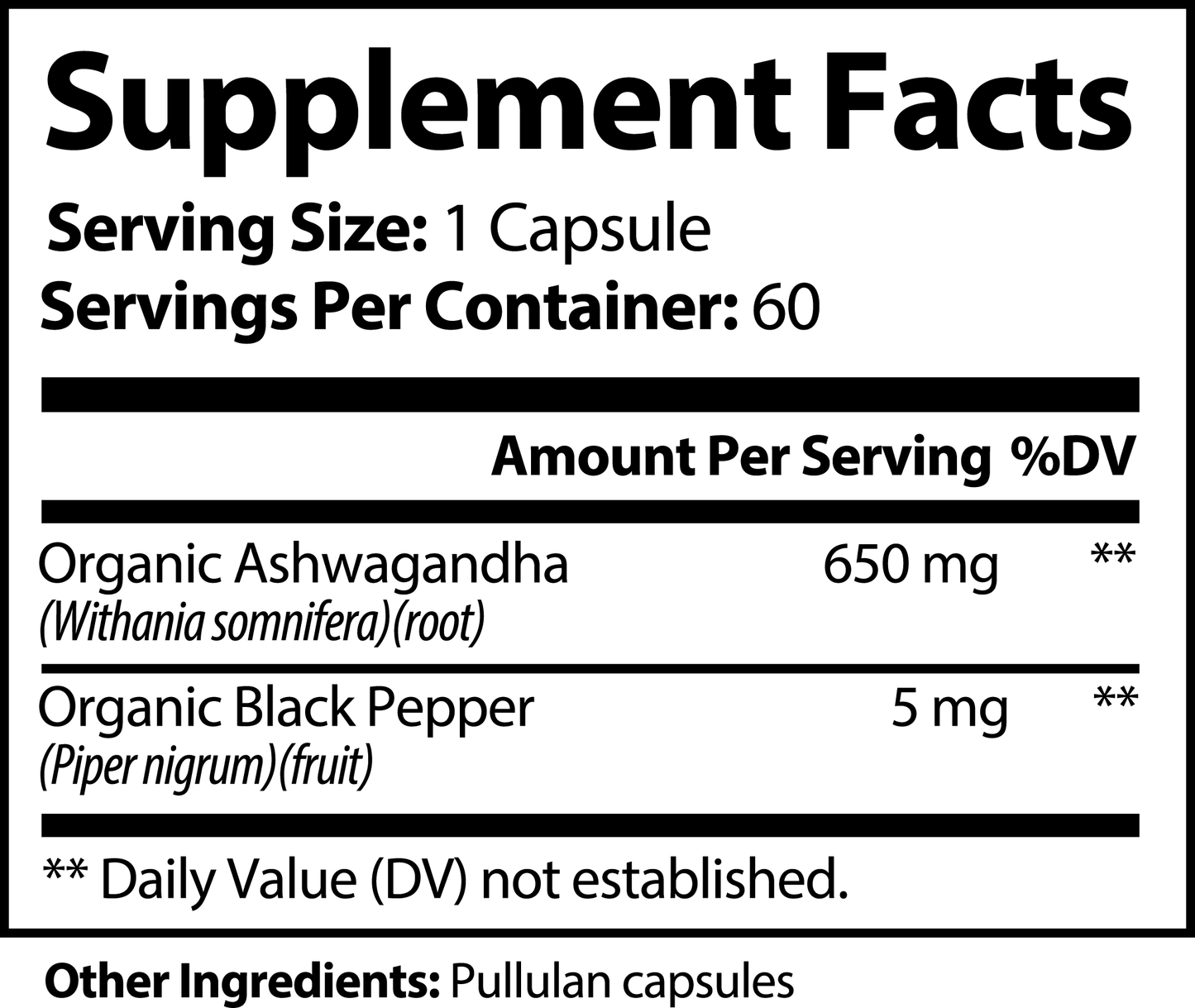 Nirvana Premium Ashwagandha Capsules - Support for Balance and Cognitive Wellness