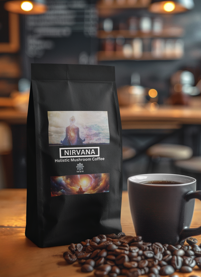 Nirvana Instant Holistic Mushroom Coffee 30 Servings - Nourishing Organic Superfood Blend