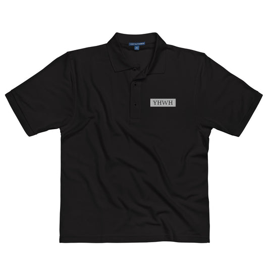 YHWH Black Polo Shirt premium